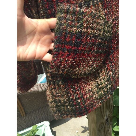 Blarney woollen mills Wool jacket small women brown plaid Ireland Irish full zip - Picture 8 of 10